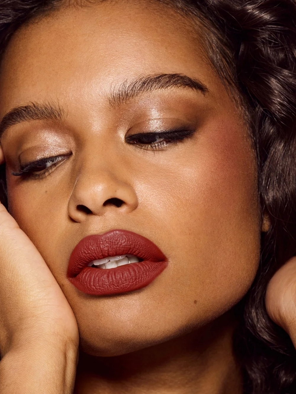FENTY liquid lipstick in H.B.I.C. - Garnet Red - Picture 6 of 15